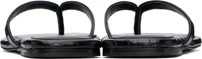 TOTEME Black 'The Flip-Flop' Flat Sandals - Picture 2