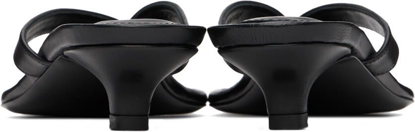 TOTEME Black 'The Flip-Flop' Heeled Sandals - Picture 2