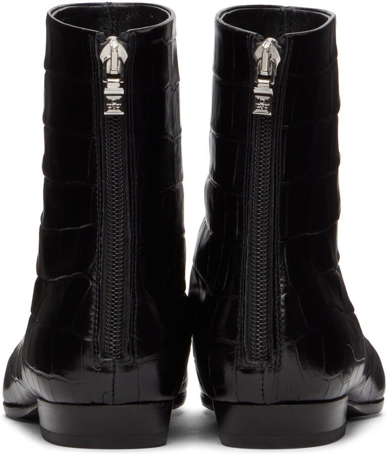 Totême Black Western Ankle Boots