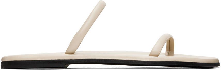 TOTEME Off-White 'The City Slide' Sandals - Picture 5