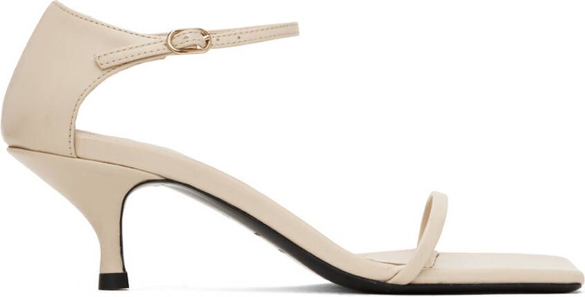 TOTEME Off-White 'The Strappy' Heeled Sandals - Picture 5