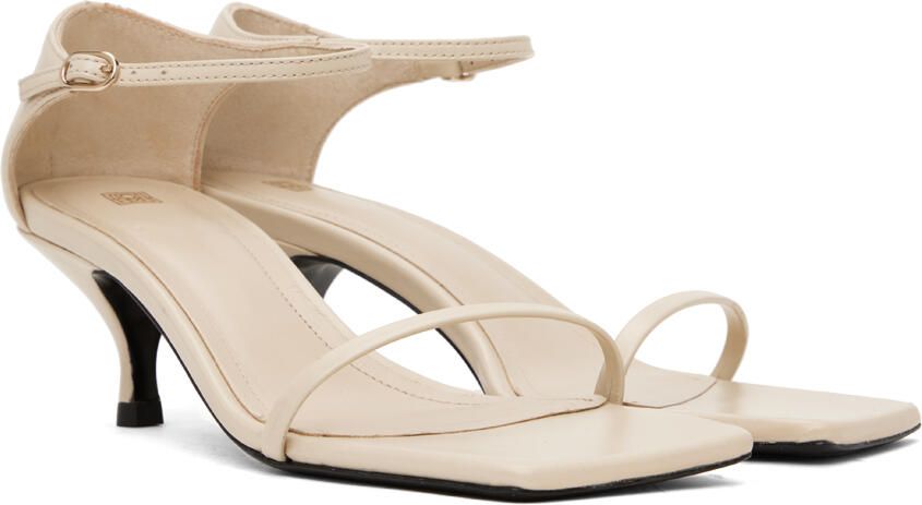 TOTEME Off-White 'The Strappy' Heeled Sandals - Picture 2