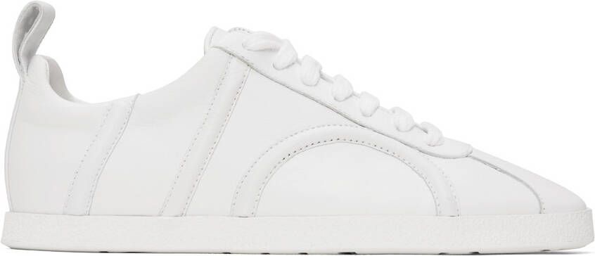 TOTEME White 'The Leather' Sneakers - Picture 5