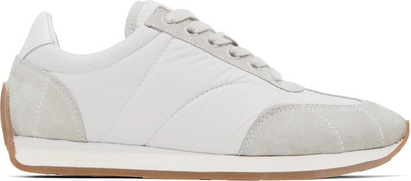 TOTEME White & Gray Sporty Sneakers - Picture 5