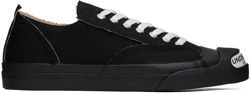 UNDERCOVER Black Raw Edge Sneakers - Picture 5