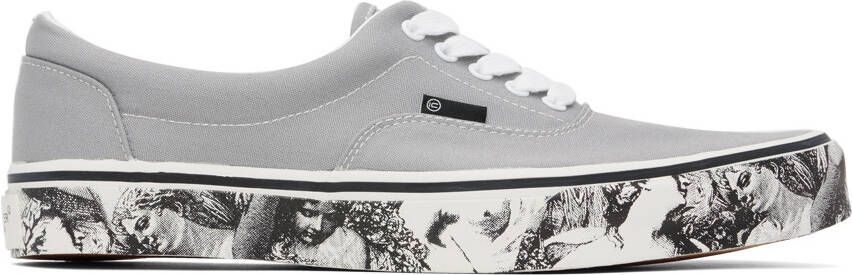 UNDERCOVER Gray Printed Sneakers - Picture 5