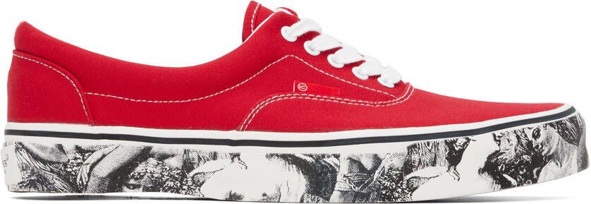 UNDERCOVER Red Printed Sneakers - Picture 5
