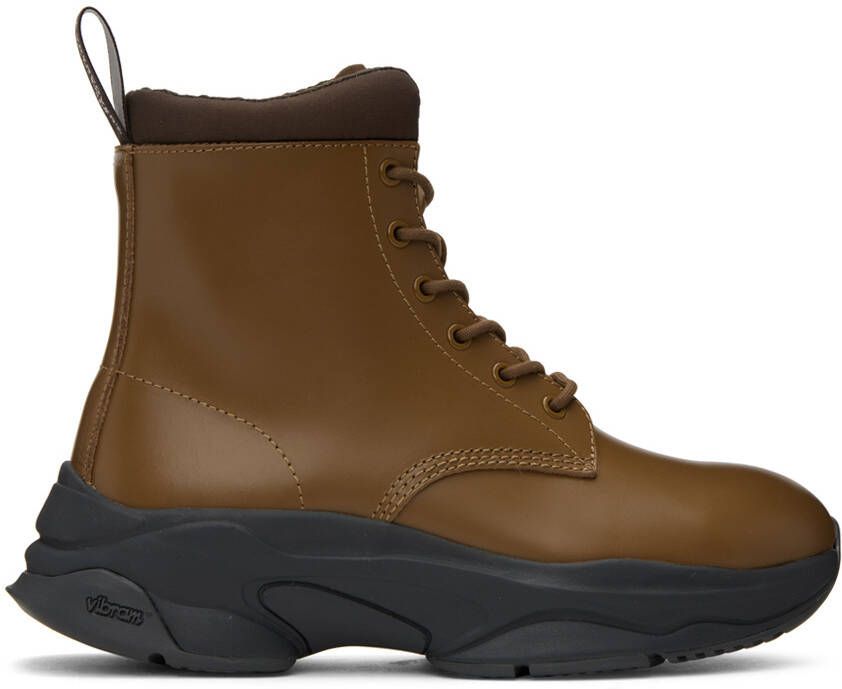 UNDERCOVER Tan Polished Boots - Picture 4