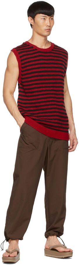 UNDERCOVER Beige Leather Flip Flops - Picture 4