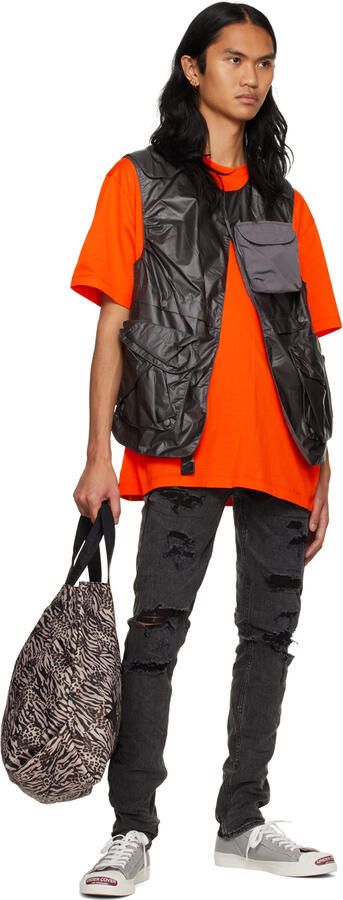 UNDERCOVER Gray Logo Sneakers - Picture 3