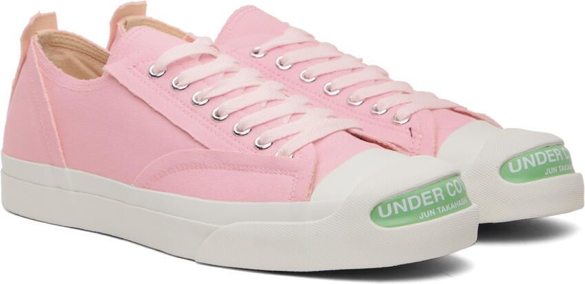 UNDERCOVER Pink Raw Edge Sneakers - Picture 2