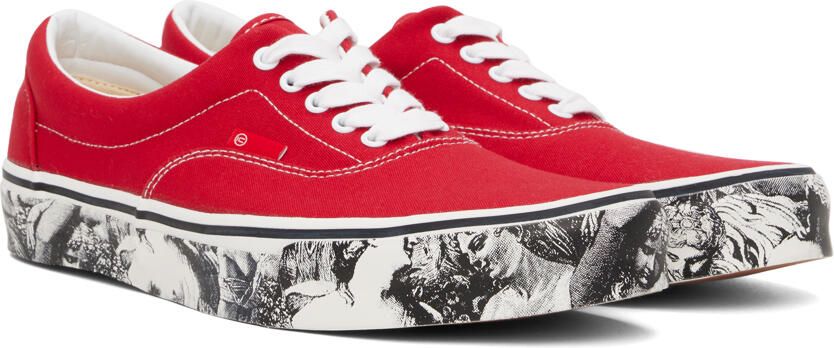 UNDERCOVER Red Printed Sneakers - Picture 2