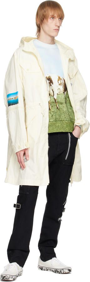 UNDERCOVER White Printed Sneakers - Picture 3