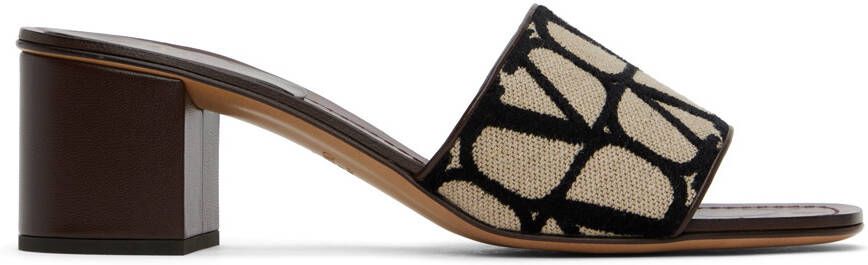 Valentino Garavani Beige Iconographe Heeled Sandals - Picture 4