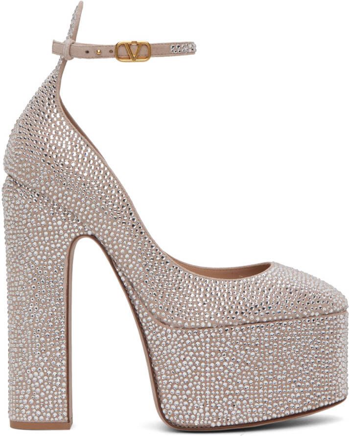 Valentino Garavani Beige Tan-Go 155 Heels