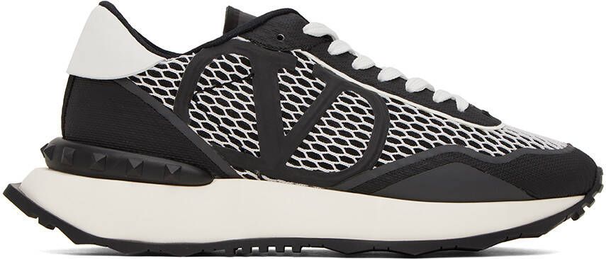 Valentino Garavani Black & White Netrunner Sneakers - Picture 5