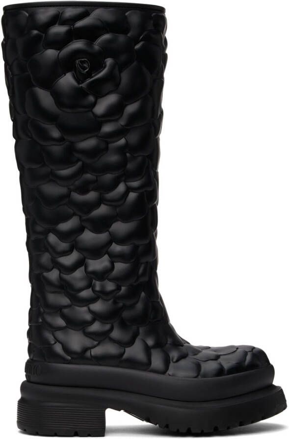 Valentino Garavani Black Atelier 03 Rose Edition Tall Boots - Picture 2