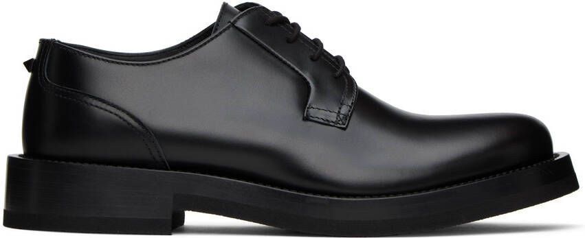 Valentino Garavani Black Essential Rockstud Derby - Picture 5