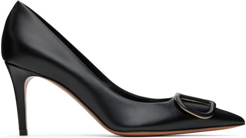 Valentino Garavani Black Logo Pumps