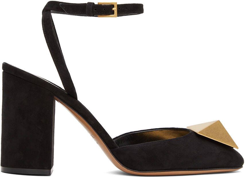 Valentino Garavani Black Maxi Stud Heels