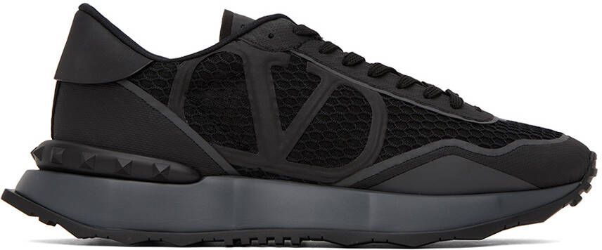 Valentino Garavani Black & White Netrunner Sneakers - Picture 10