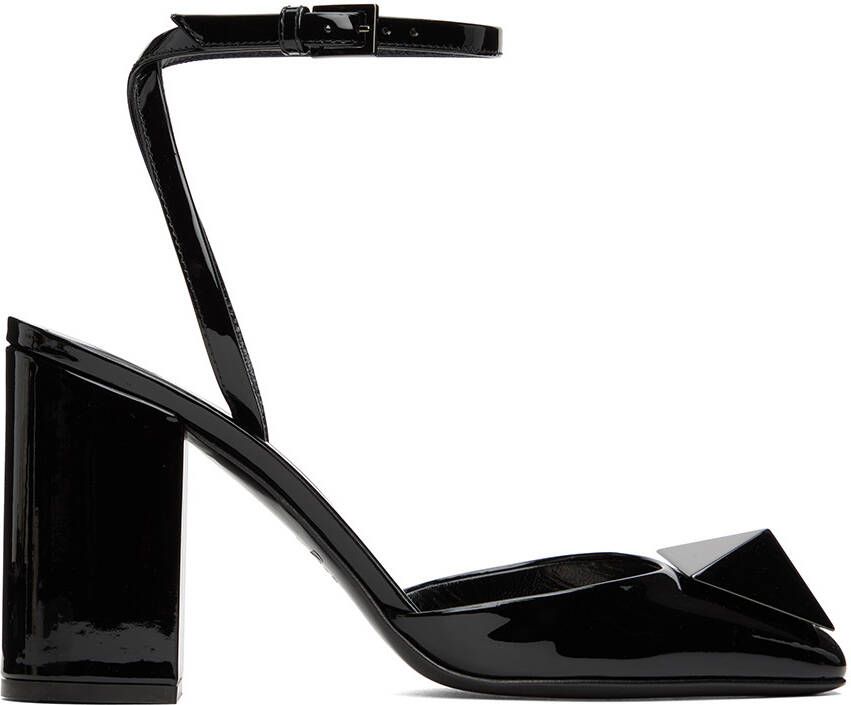 Valentino Garavani Black One Stud Heels