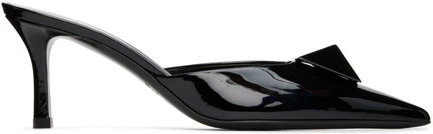 Valentino Garavani Black One Stud Mules