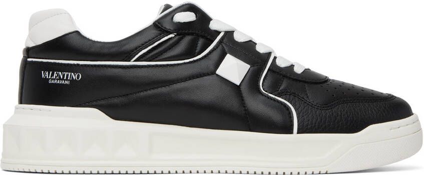 Valentino Garavani Black One Stud Sneakers