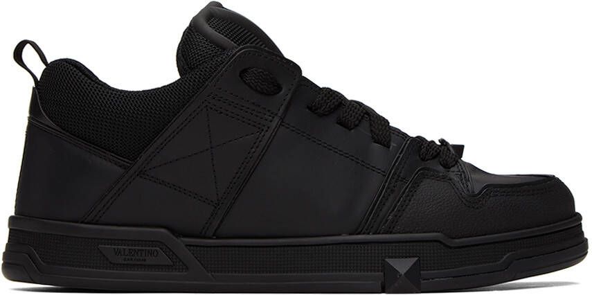 Valentino Garavani Black Open Skate Sneakers - Picture 5