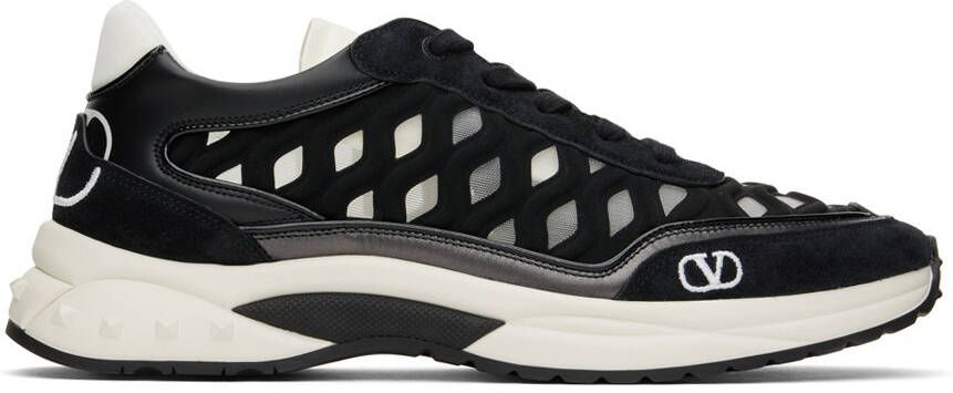 Valentino Garavani Black Ready Go Runner Low Sneakers