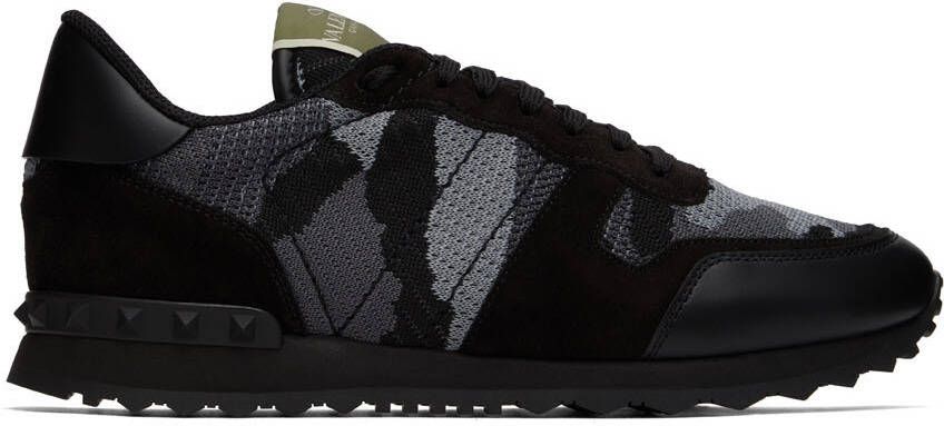 Valentino Garavani Black Rockrunner Sneakers - Picture 5