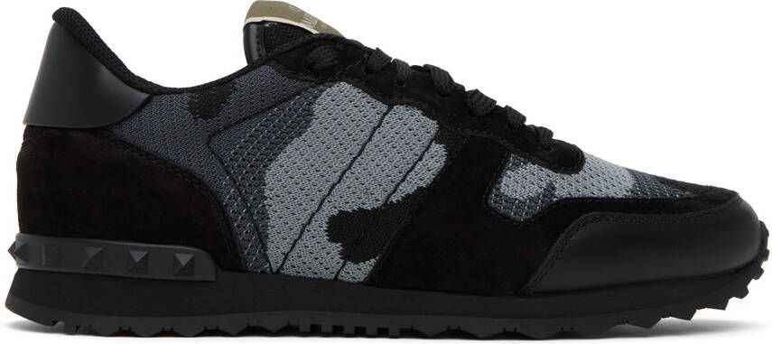 Valentino Garavani Black Rockrunner Sneakers - Picture 5