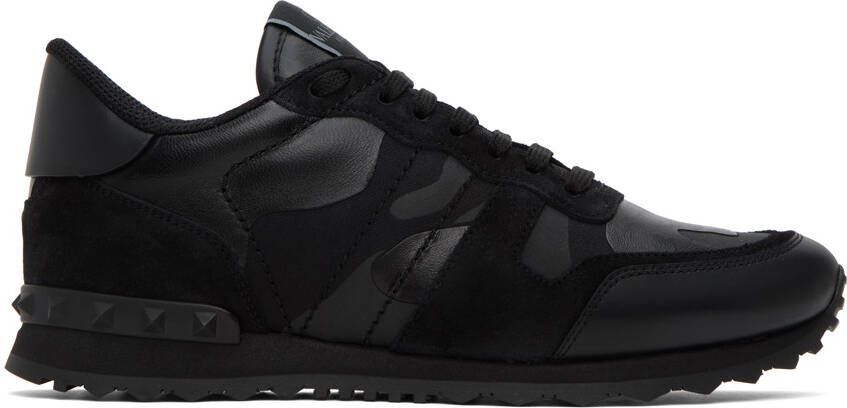 Valentino Garavani Black Rockrunner Sneakers