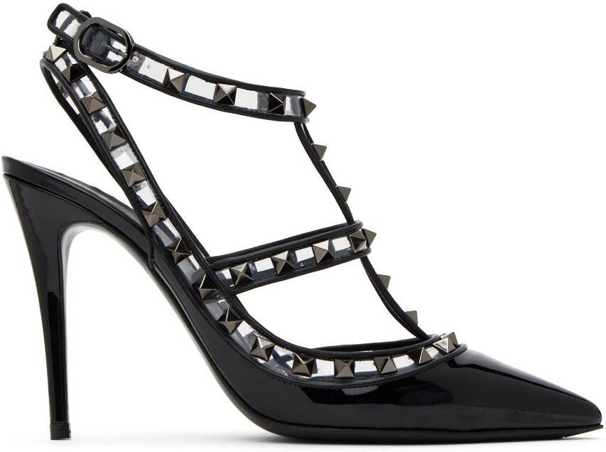 Valentino Garavani Black Rockstud Heels - Picture 4