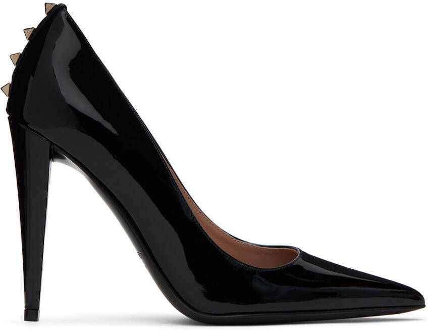 Valentino Garavani Black Rockstud Heels - Picture 4