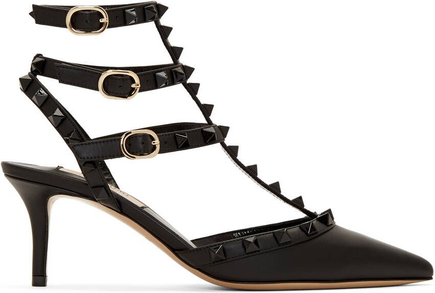 Valentino Garavani Black Rockstud Heels - Picture 5