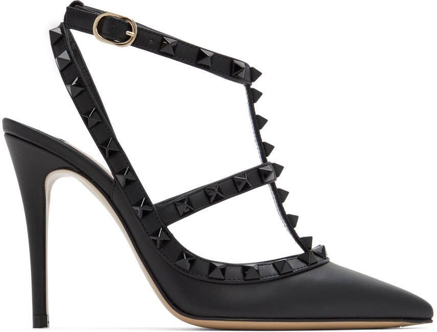 Valentino Garavani Black Rockstud Heels
