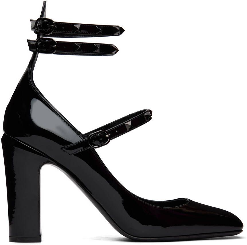 Valentino Garavani Black Tan-Go Pumps - Picture 5