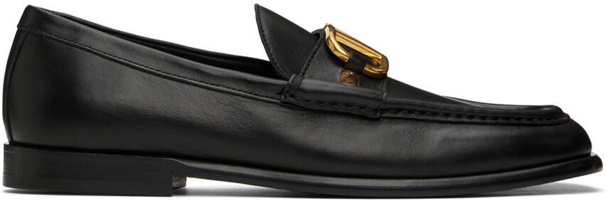 Valentino Garavani Black VLogo Loafers - Picture 5