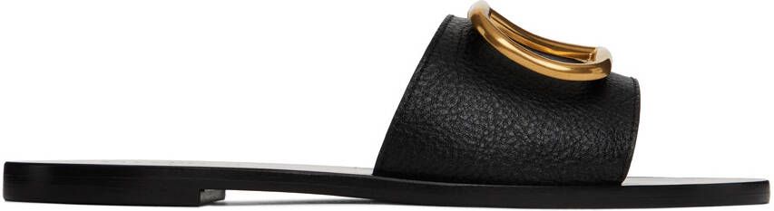 Valentino Garavani Black VLogo Slides