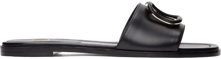 Valentino Garavani Black VLogo Slides - Picture 5