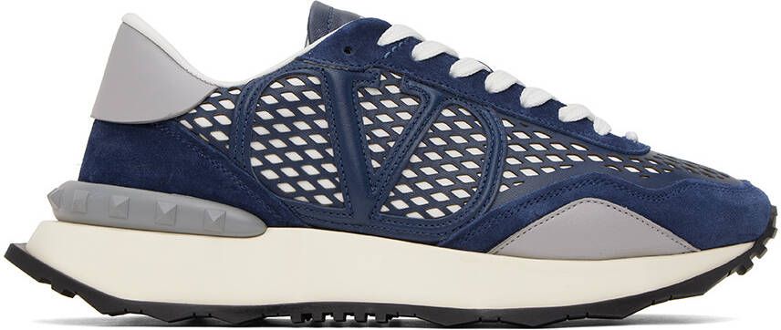 Valentino Garavani Blue Netrunner Sneakers - Picture 5