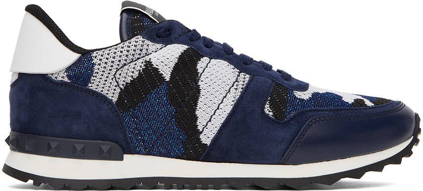 Valentino Garavani Blue Rockrunner Sneakers - Picture 5