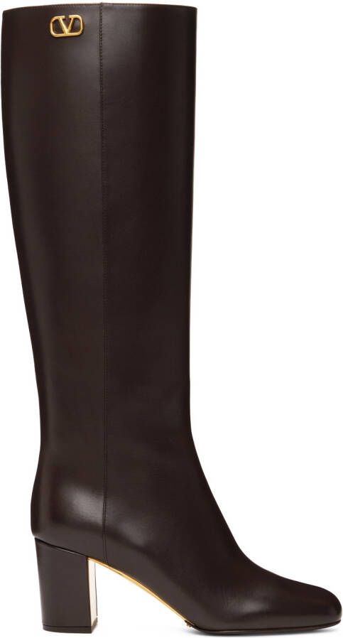 Valentino Garavani Brown Golden Walk Boots