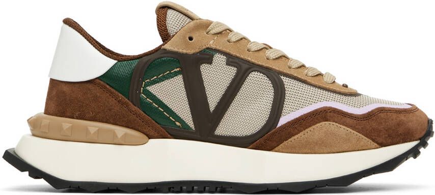 Valentino Garavani Brown Netrunner Sneakers - Picture 5