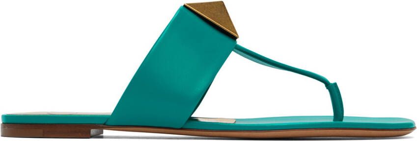 Valentino Garavani Green One Stud Sandals