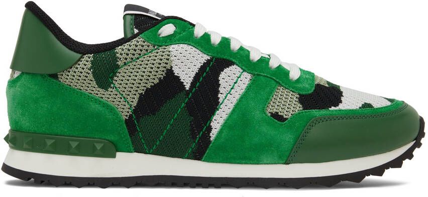 Valentino Garavani Green Rockrunner Sneakers - Picture 5