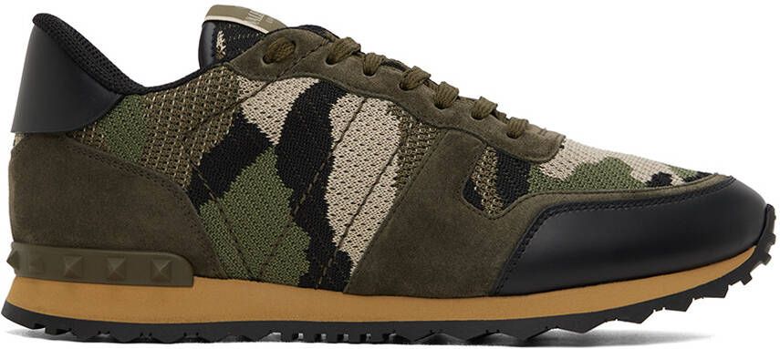 Valentino Garavani Green Rockrunner Sneakers - Picture 5