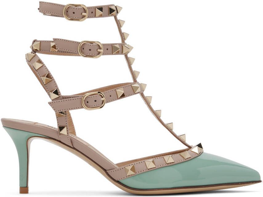 Valentino Garavani Green Rockstud Heels