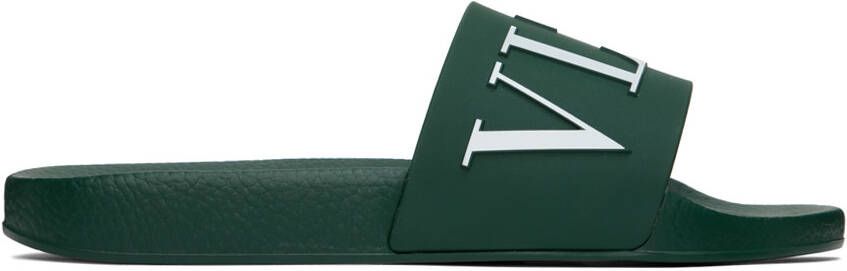 Valentino Garavani Green 'VLTN' Slides